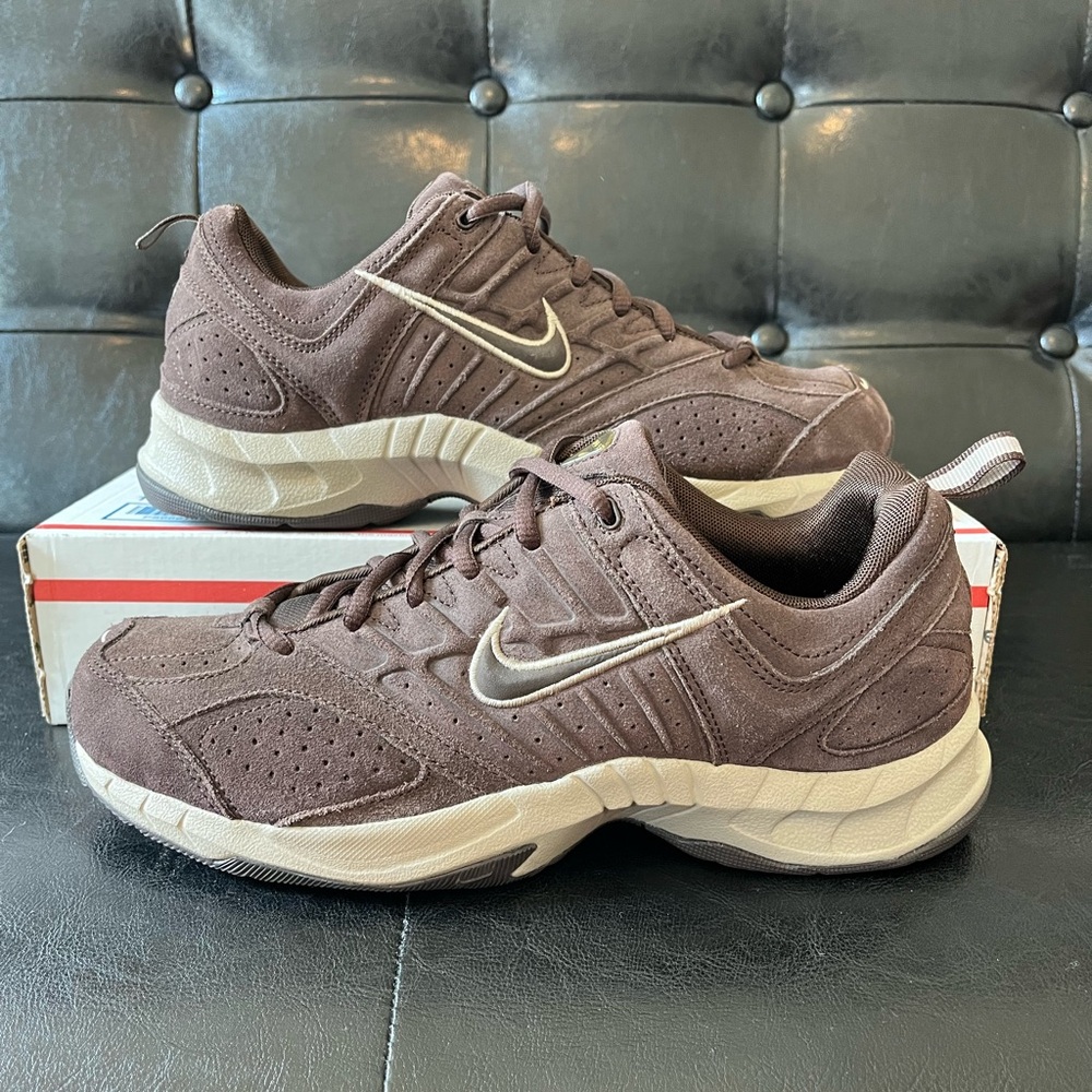 Vintage Nike Air Perseus Brown Suede‎ Sneakers Sz 8.5 Men’s